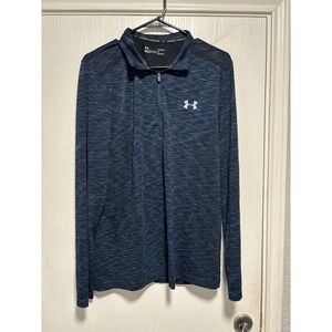 Under Armour Golf Men's‎ Quarter Zip Pullover Size Large Blue
